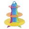 Beistle Pack of 12 Vibrant Colored Dots and Stripes Cupcake Stand Centerpieces 13.5"